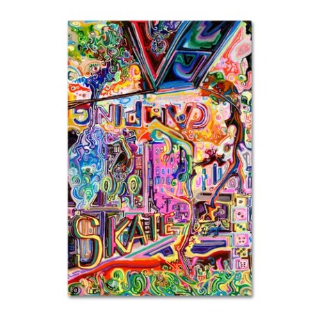Trademark Fine Art Josh Byer 'Skate & Camping' Canvas Art, 30x47 ALI12940-C3047GG